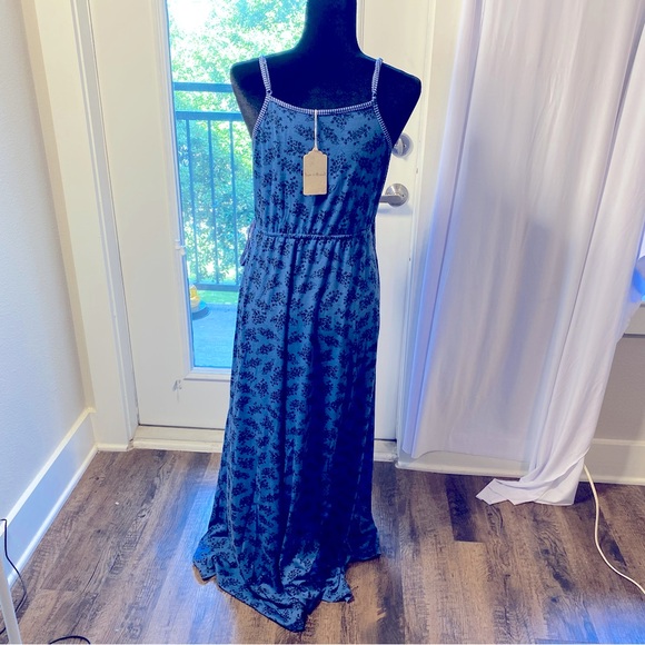 Hem & Thread Cottagecore Cami Strap True Summer Wrap Dress Large Maxi Dress - Picture 3 of 15